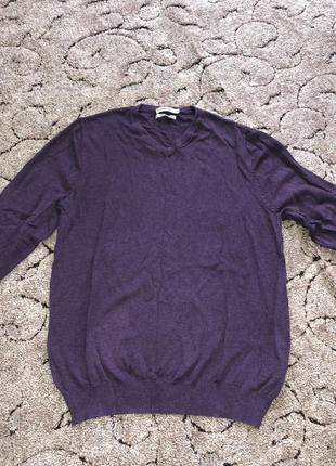 Джемпер фиолетовый pima cotton dressmann1 фото