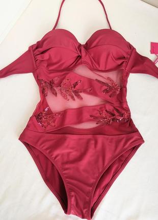 Pink intimo слитный купальник совместный купальник сдельный купальник