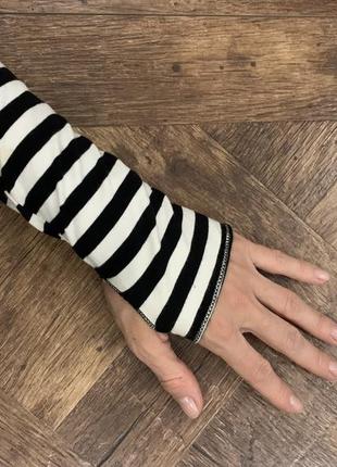 Перчатка под палец, митенка полосатая, аксессуар