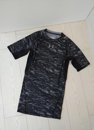 Компрессионная футболка under armour heatgear для бега фитнеса спортзала