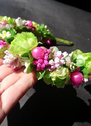 Обруч с цветами