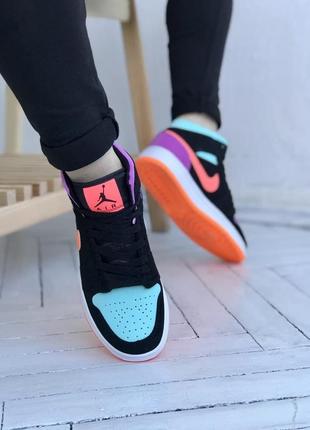 Жіночі кросівки nike air jordan 1 retro pink 37-383 фото