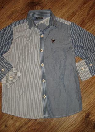 Next рубашка на 5 лет 100% коттон, в идеале