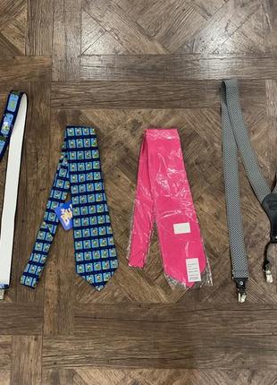 Новый комплект, набор: подтяжки и галстук, можно на подарок