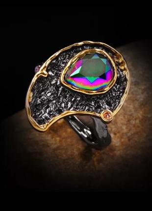 Кольцо колечко перстень позолота