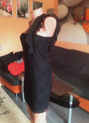 Маленькое черное гипюровое платье,италия,р-р м3 фото