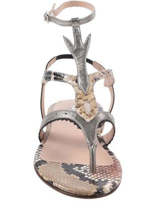 Шикарные кожаные босоножки бренда комплект бутика , 37 размер. 24-24,5 стелька