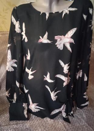 Нарядна кофточка з милими птичкми і паєтками, new look