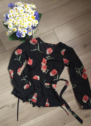 Блуза, рубашка в цветы