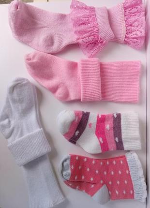 Набір шкарпеток, шкарпетки для дівчинки від 0 до 9 місяців1 фото
