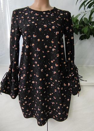 Оригинальное платье в цветочный принт в стиле оверсайз mango