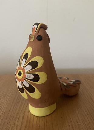 Статуэтка - свистулька птичка керамика