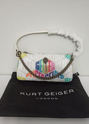 Шкіряна сумка багет kurt geiger london2 фото