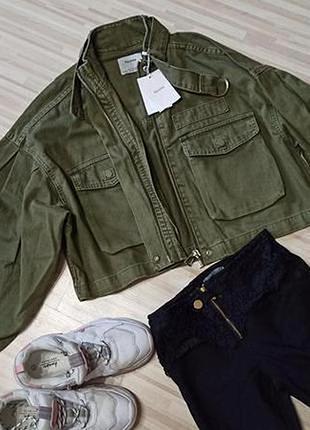 Крутая оверсайз джинсовка  bershka.