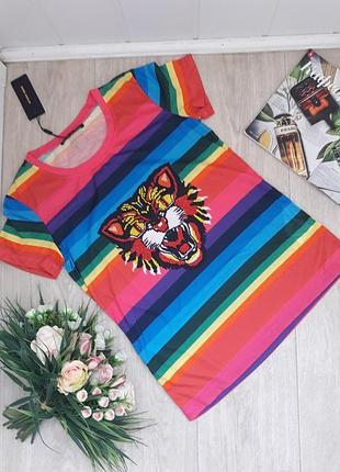 Нова яскрава футболка з тигром розмір м amnezia