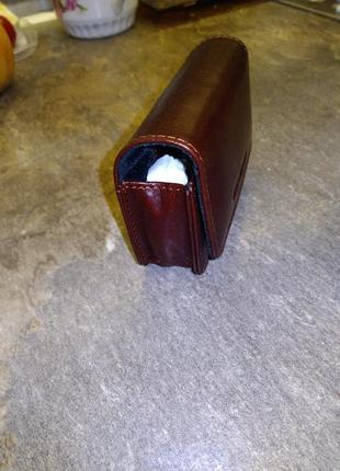 Кошелек, борсетка, футляр на пояс, натуральная кожа, для документов, денег и пр.