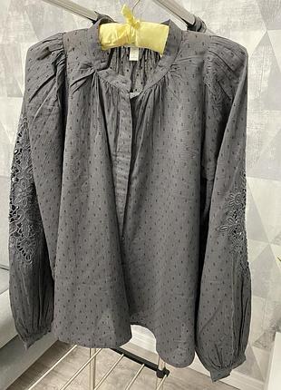 Хлопковая рубашка hm