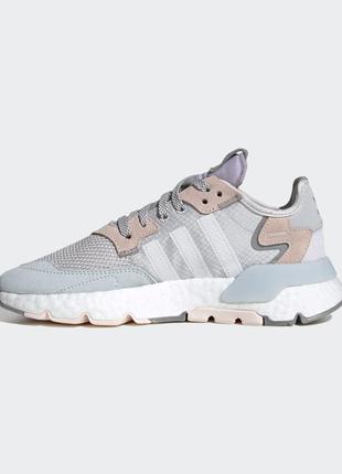 Кроссовки женские, мужские adidas nite jogger серые/голубые (адидас найт джаггер, кросівки)2 фото