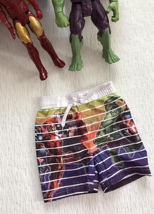 Marvel шорты с супер героями . пляжные шорты , на море