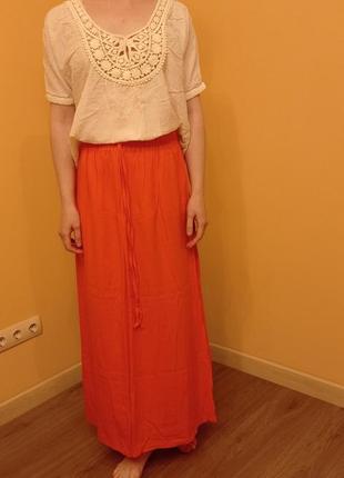 Юбка в пол лето