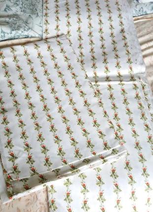 Отрез пакистанской хлопчатобумажной плотной ткани для пошивки постельного белья.1 фото