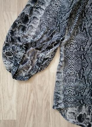 Блузка оверсайз, шифоновая zara р.l-xl4 фото