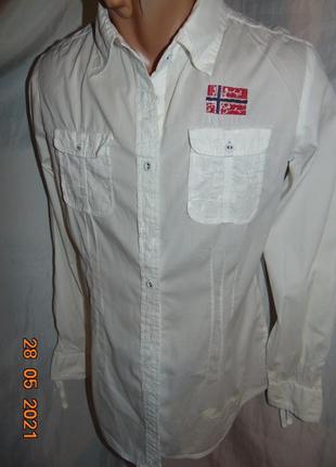 Стильная нарядная фирменная рубашка бренд napapiji.м