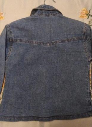 Класна джинсова курточка  110-116 ріст5 фото