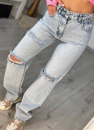 Модные джинсы 👖 трубы люкс качество3 фото