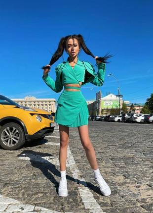 Костюм ☝️ тройка люкс качество жилет, болеро и юбка