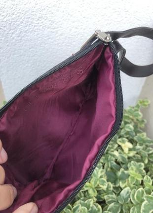Шерстяная коричневая косметичка клатч (сумка)2 фото