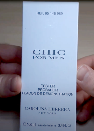 Carolina herrera chic for men 💥оригінал 5 мл розпив аромату затест3 фото