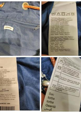 Сумка-торба джинсовая ( коттоновая) с принтом, на кулиске/ бренд pimkie4 фото