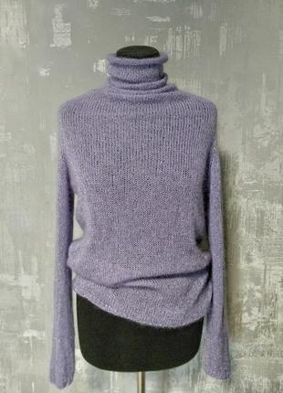Шикарний светр з кидмохера, мериноса і люрексу1 фото