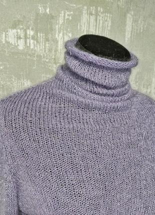 Шикарный свитер из кидмохера, мериноса и люрекса3 фото