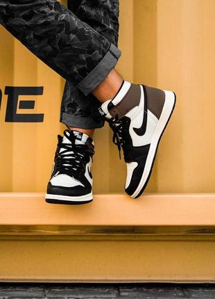 Жіночі кросівки nike air jordan 1 dark mocha
