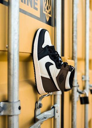 Женские кроссовки nike air jordan 1 dark mocha7 фото