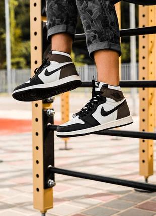 Женские кроссовки nike air jordan 1 dark mocha2 фото