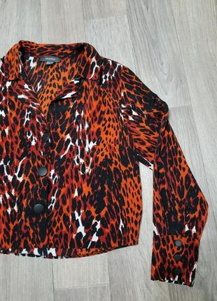 Леопардова блуза сорочка оверсайз4 фото