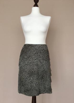 Шелковая брендовая юбка бренд marc cain skirt made of silk