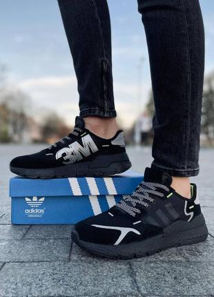 Кроссовки adidas nite jogger с текстильной сеточкой на лето