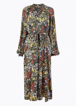 Яскраве, красиве плаття в квітковий принт per una від marks & spencer, оригінал