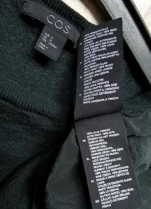 Удлиненный свитер джемпер cos шерсть + шелк7 фото