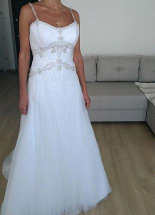 Весільна сукня mon cheri зі шлейфом3 фото