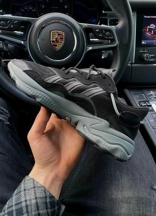 Кроссовки женские adidas ozweego black\grey\chameleon7 фото