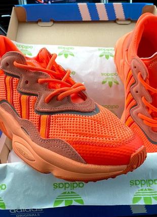 Мужские кроссовки adidas ozweego orange8 фото