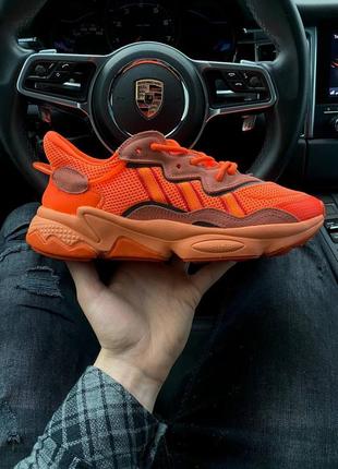 Мужские кроссовки adidas ozweego orange6 фото