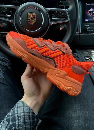 Мужские кроссовки adidas ozweego orange4 фото