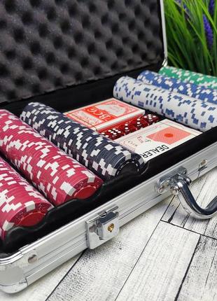 Покерний набір на 300 фішок in case pgs4 фото