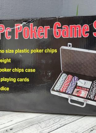 Покерний набір на 300 фішок in case pgs7 фото